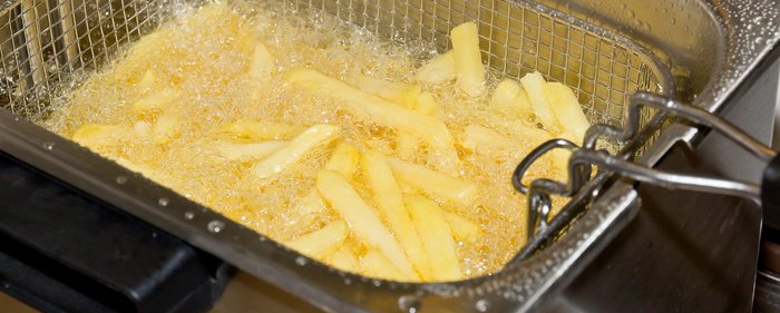 Speisefett in der Fritteuse